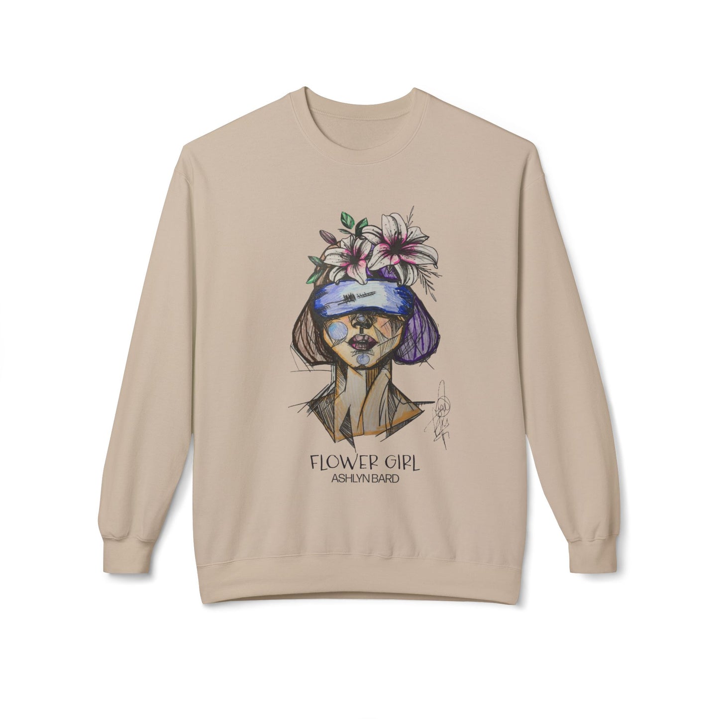 Flower Girl-Ashlyn Bard Crewneck Sweatshirt